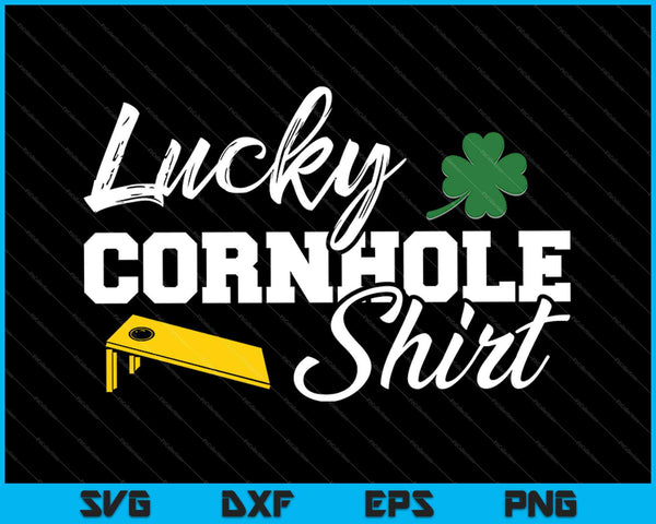 Lucky Cornhole SVG PNG Cutting Printable Files