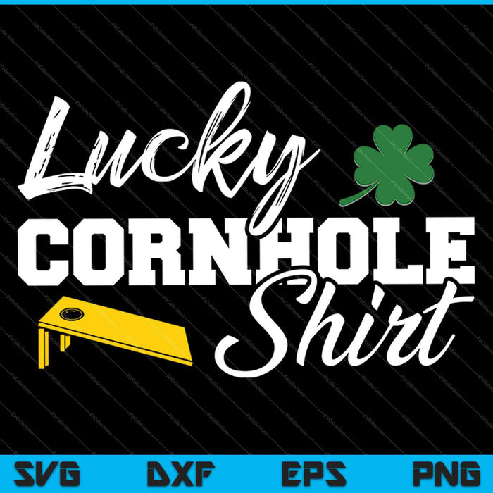 Lucky Cornhole SVG PNG Cutting Printable Files