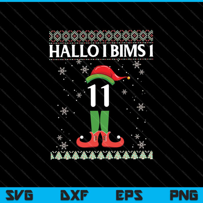 Lustiger Weihnachtself für Gamer Elf 11 gaming I Bims 1 SVG PNG Cutting Printable Files