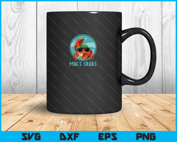 Mac's Crabs SVG PNG Cutting Printable Files