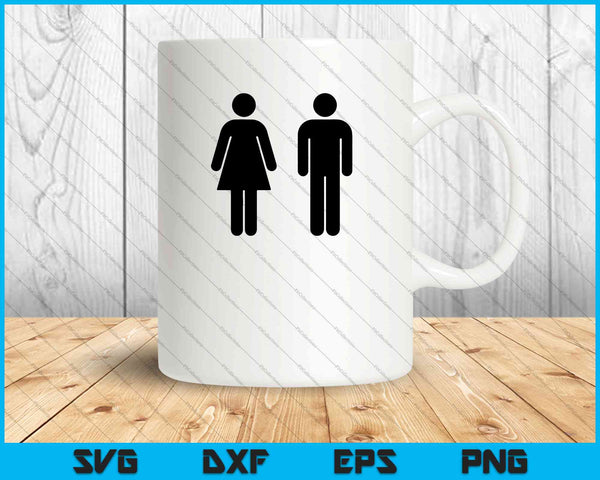 Male Female Sign SVG PNG Cutting Printable Files