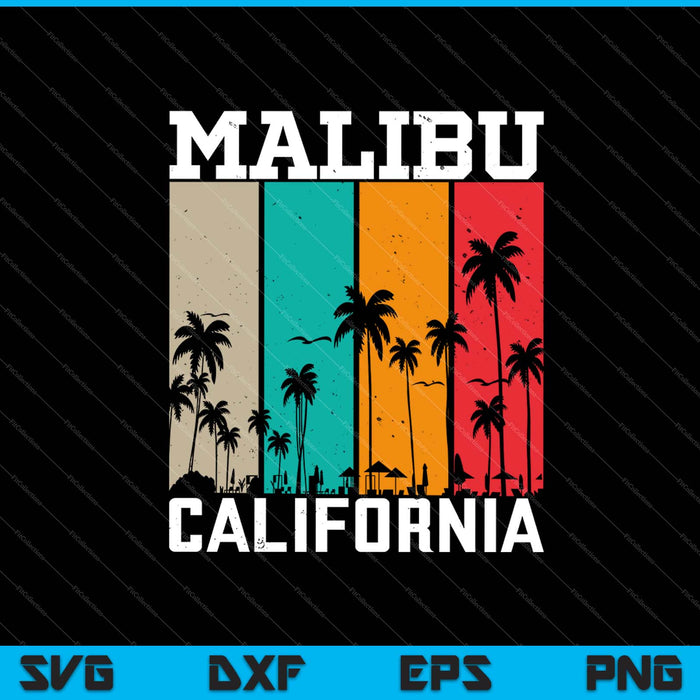 Malibu Californië SVG PNG snijden afdrukbare bestanden