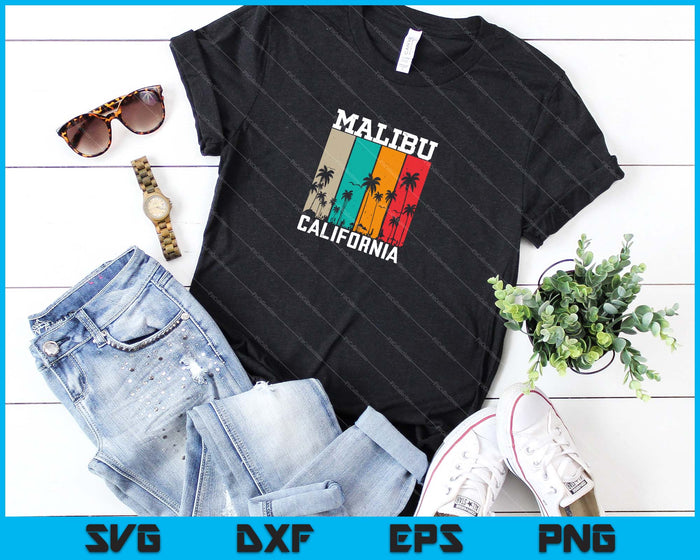 Malibu California SVG PNG cortando archivos imprimibles