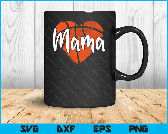 Mama basketbal SVG PNG snijden afdrukbare bestanden