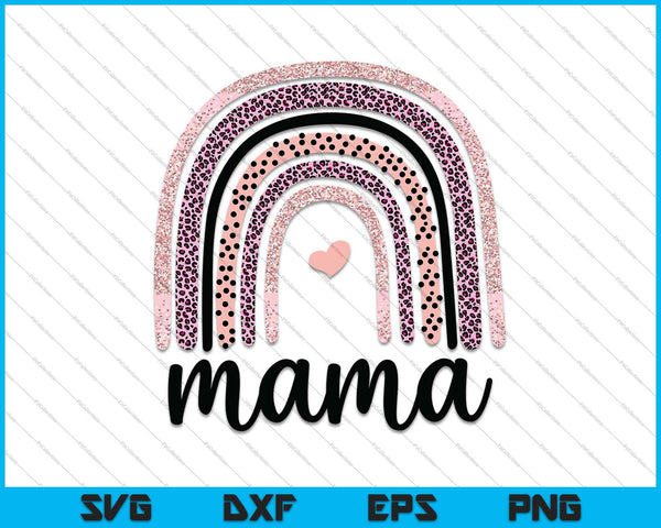 Mama Rainbow SVG PNG Cutting Printable Files