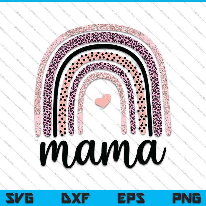 Mama Rainbow SVG PNG Cutting Printable Files
