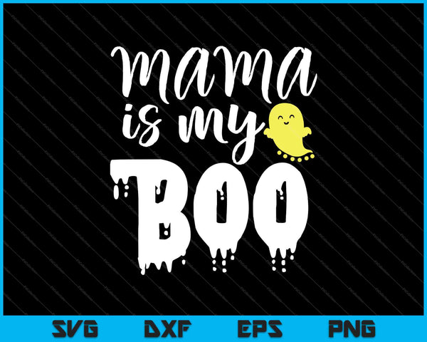 Mamá es mi boo bebé onesie Halloween SVG PNG cortando archivos imprimibles