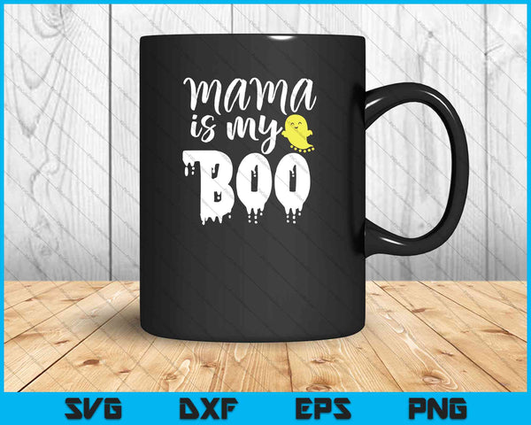 Mamá es mi boo bebé onesie Halloween SVG PNG cortando archivos imprimibles