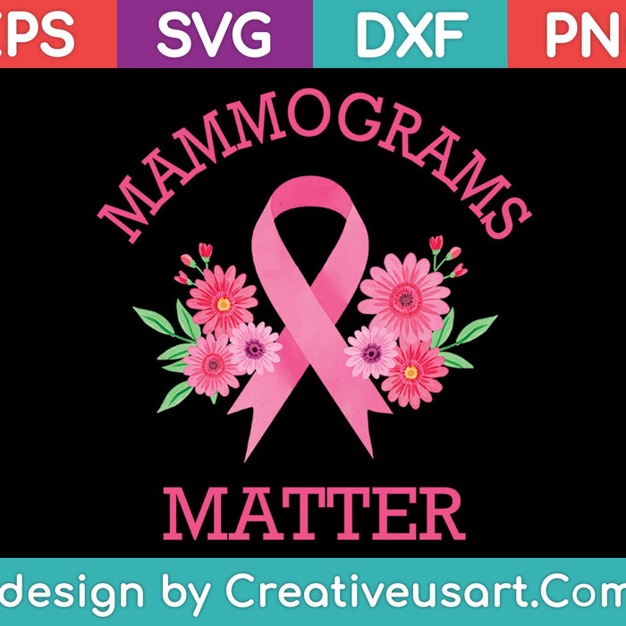 Mammogrammen zijn belangrijk SVG PNG snijden afdrukbare bestanden