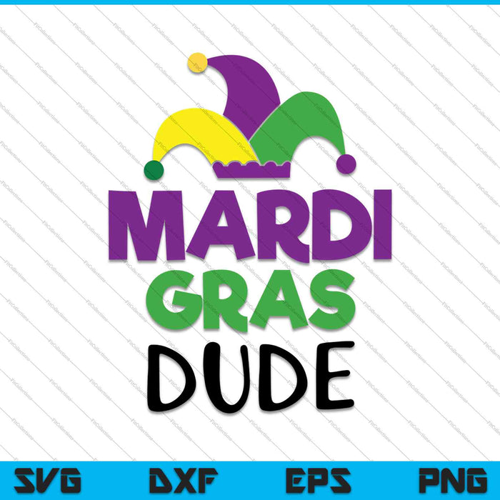 Mardi Gras Dude SVG PNG Cutting Printable Files