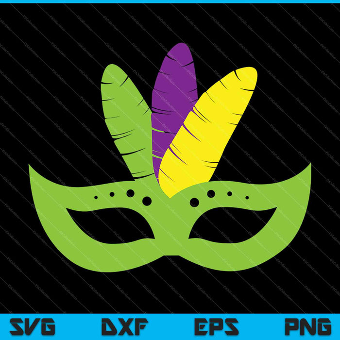 Máscara de Mardi Gras SVG PNG cortando archivos imprimibles 
