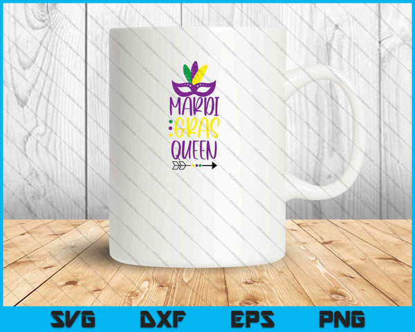 Mardi Gras Queen SVG PNG Cutting Printable Files