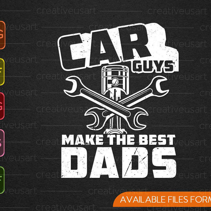 Los chicos mecánicos del coche hacen los mejores papás Día del Padre SVG PNG cortando archivos imprimibles