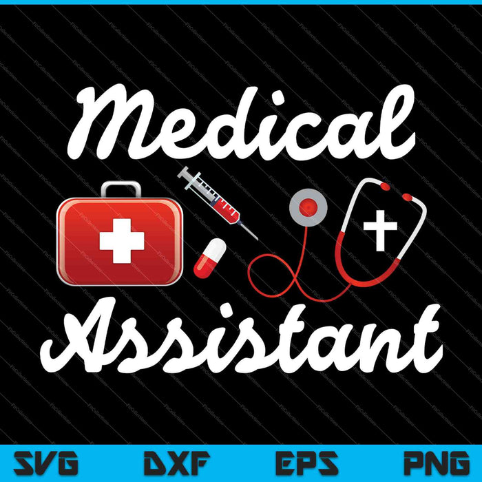 Medisch assistent SVG PNG snijden afdrukbare bestanden