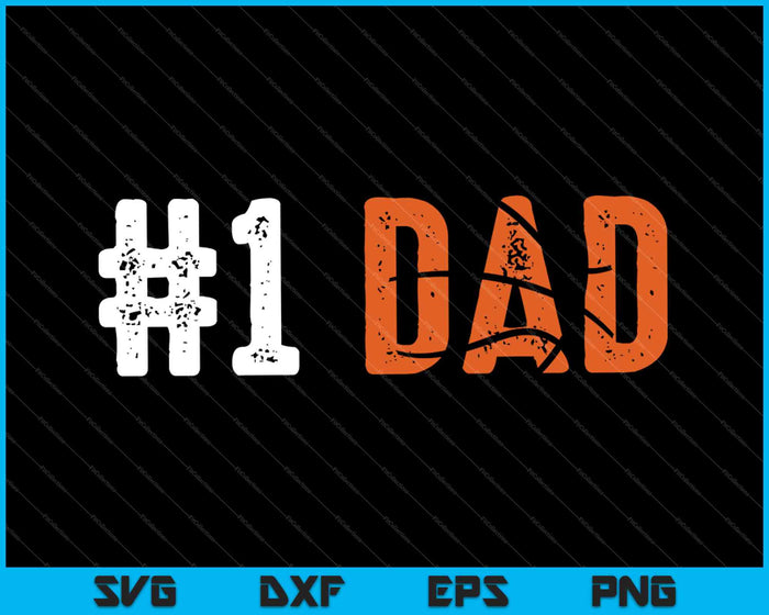 Divertido regalo de baloncesto para papá de hijo e hija SVG PNG cortando archivos imprimibles