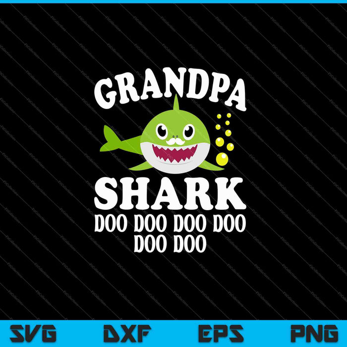 Mens Pinkfong Grandpa Shark Official SVG PNG Cutting Printable Files
