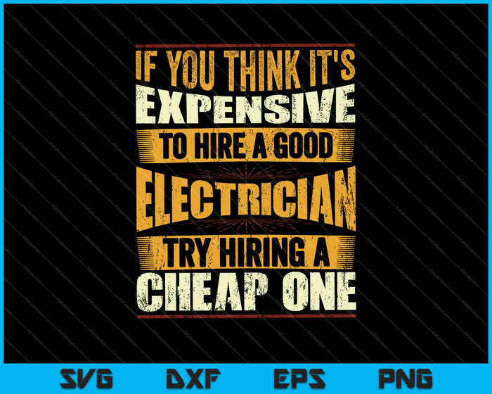 Funny Electrician Electrical Engineer SVG PNG Cutting Printable Files