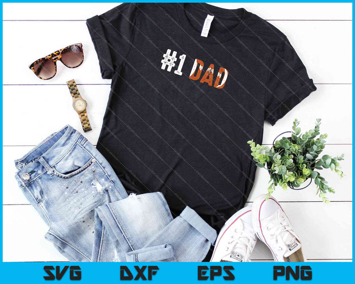 Dad T Shirt Football Lover Daddy Gift from Son Daughter SVG PNG Cutting Printable Files