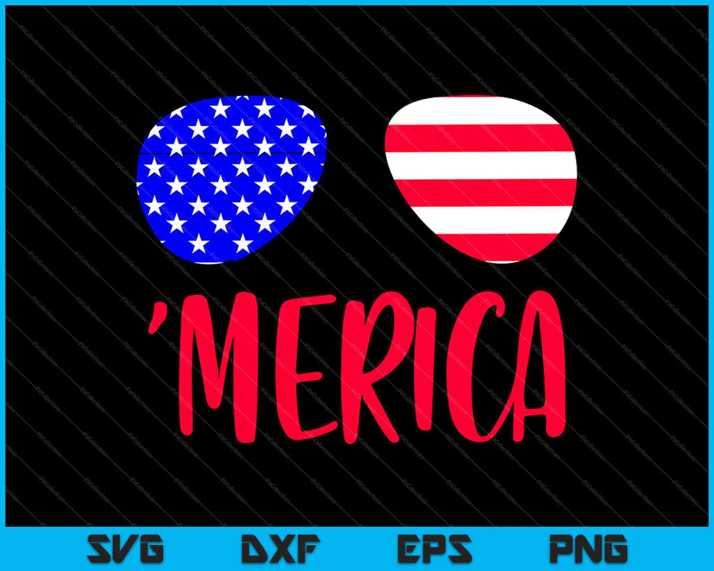 Merica American Flag SVG PNG Files – creativeusarts