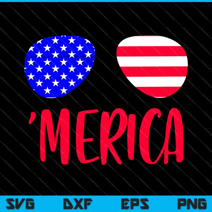 Merica Amerikaanse vlag SVG PNG snijden afdrukbare bestanden