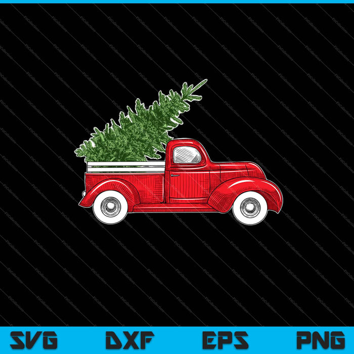 Feliz Navidad Camión divertido Svg Cortando Archivos Imprimibles