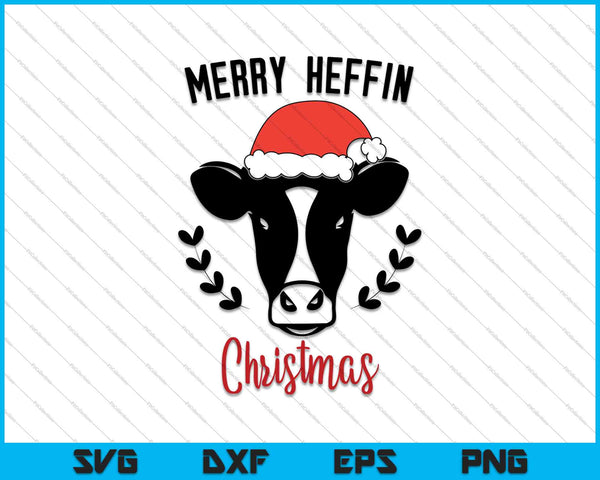 Merry Heffin' Christmas SVG PNG Cutting Printable Files