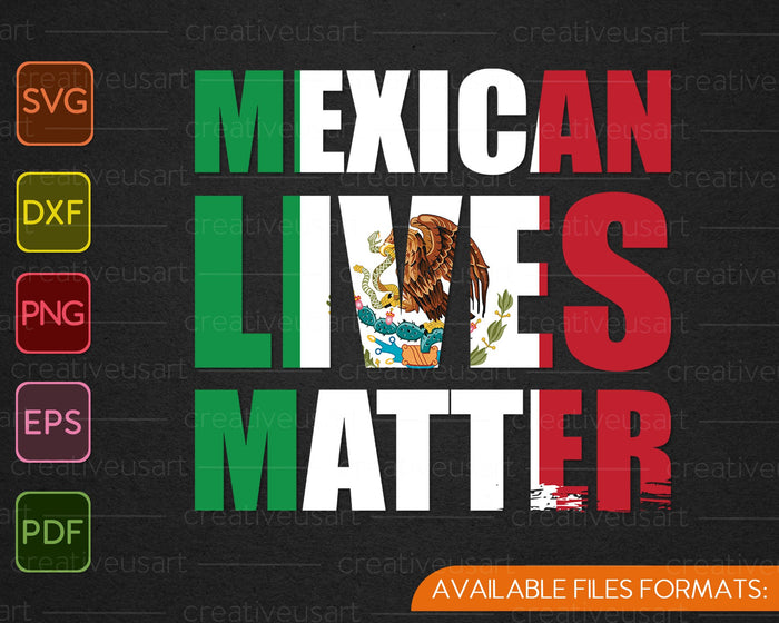 Mexican Lives Matter, USA, Be Kind To The World SVG PNG Cutting Printable Files
