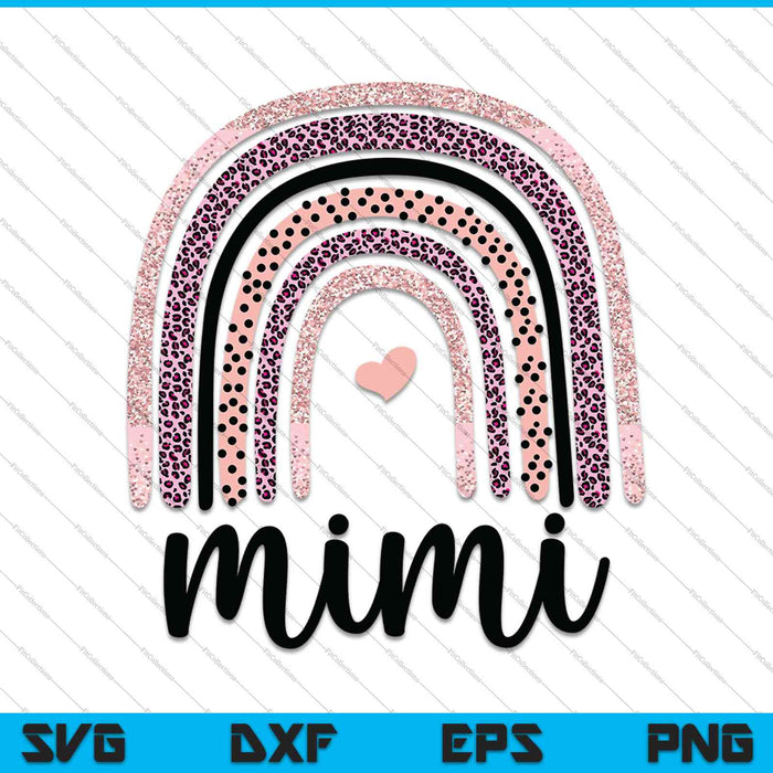 Mimi Rainbow SVG PNG Cutting Printable Files