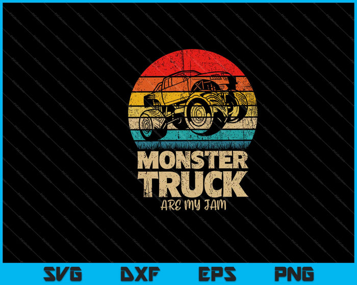 Monster Truck Are My Jam Svg snijden afdrukbare bestanden