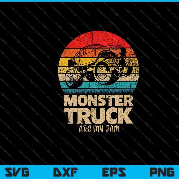 Monster Truck Are My Jam Svg snijden afdrukbare bestanden