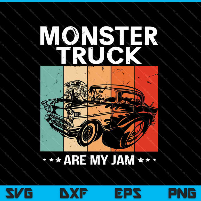 Monster Truck Are My Jam SVG PNG Cutting Printable Files