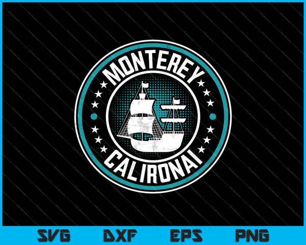 Monterey California SVG PNG Cutting Printable Files