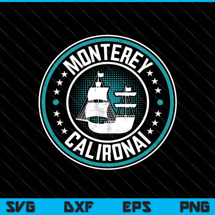 Monterey Californië SVG PNG snijden afdrukbare bestanden