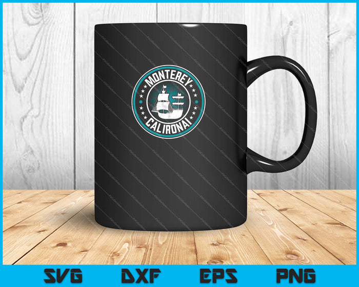 Monterey California SVG PNG Cortar archivos imprimibles