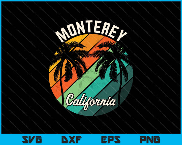 Monterey California para un amante de la playa o un viajero SVG PNG cortando archivos imprimibles