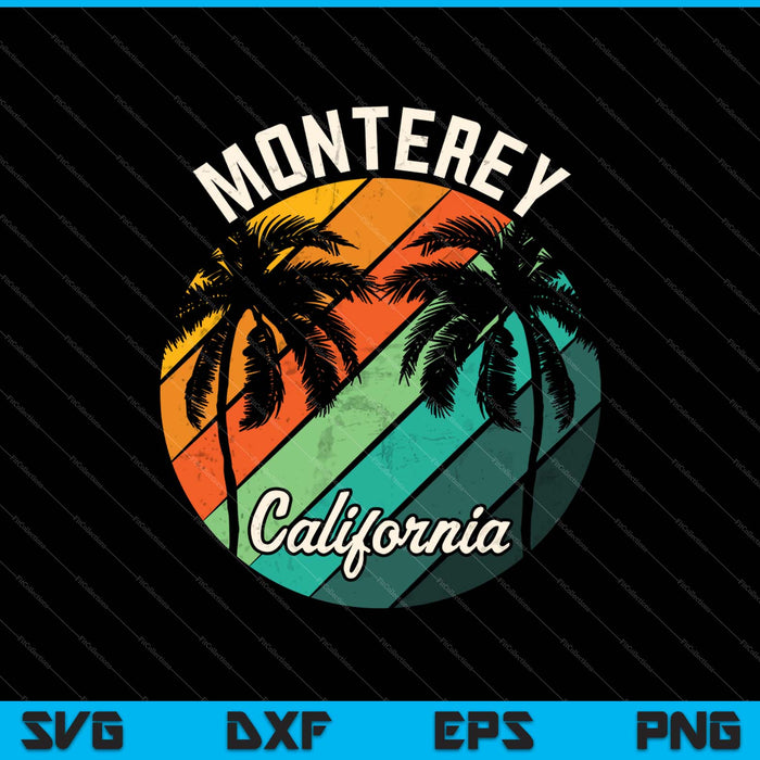 Monterey Californië voor een strandliefhebber of reiziger SVG PNG snijden afdrukbare bestanden