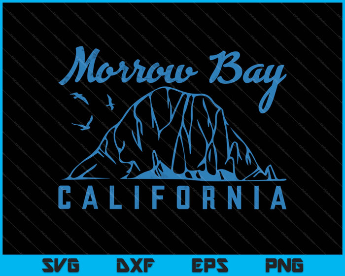 Morro Bay Californië SVG PNG snijden afdrukbare bestanden