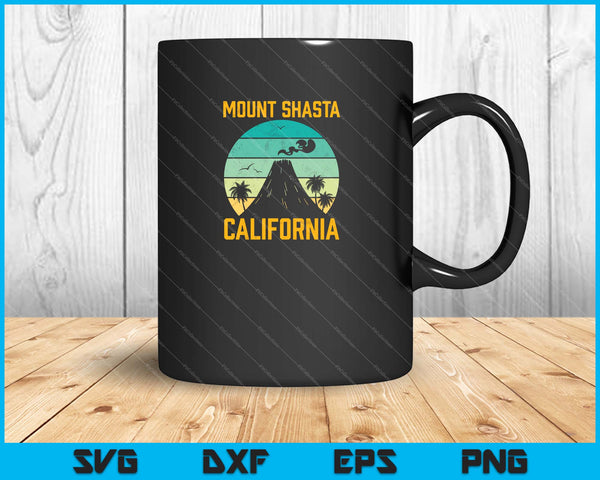 Mount Shasta California SVG PNG Cutting Printable Files