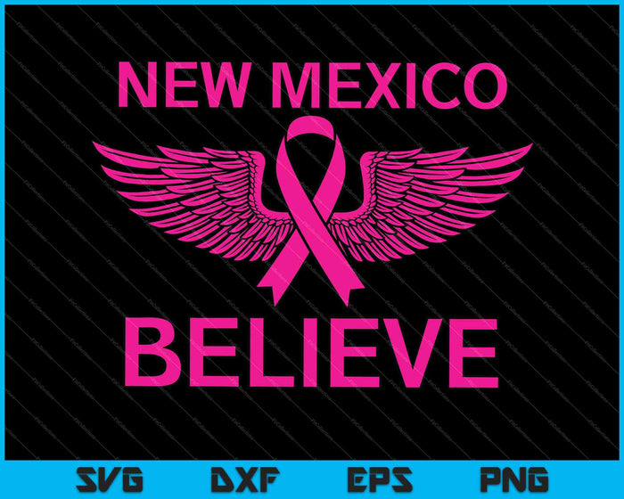 NEW MEXICO geeft om borstkanker Ondersteuning van borstkanker SVG PNG-bestanden