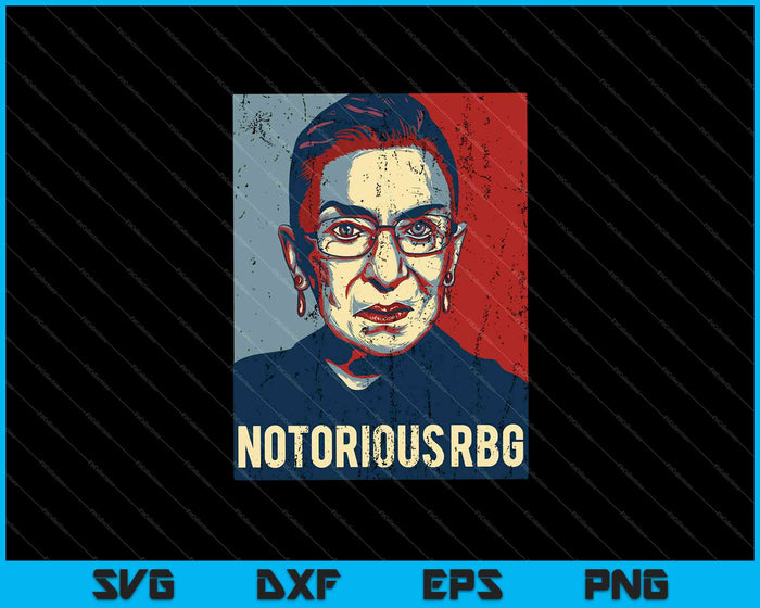 Notorious Rbg SVG PNG Cutting Printable Files