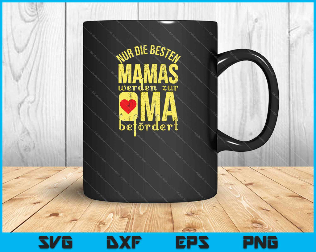 Tasse Cadeau "Seules Les Meilleures Mamans Deviennent Mamie" - Design Fleuri, 0.3L