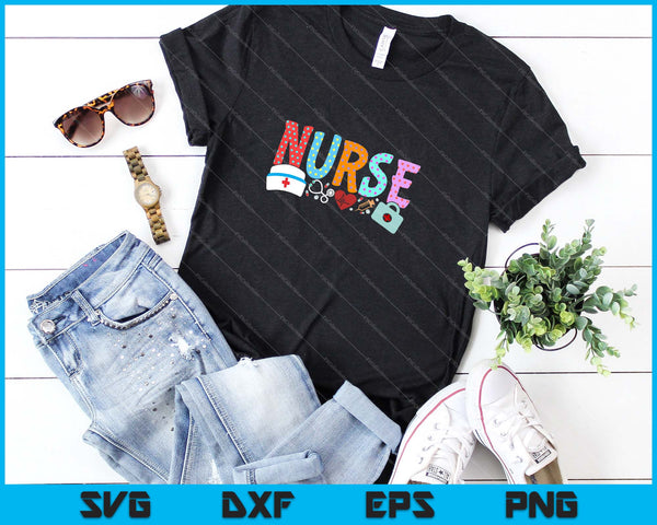 NURSE'S DAY Nurse Life NURSE WEEK 2023 Women SVG PNG Cutting Printable Files - on a t-shirt