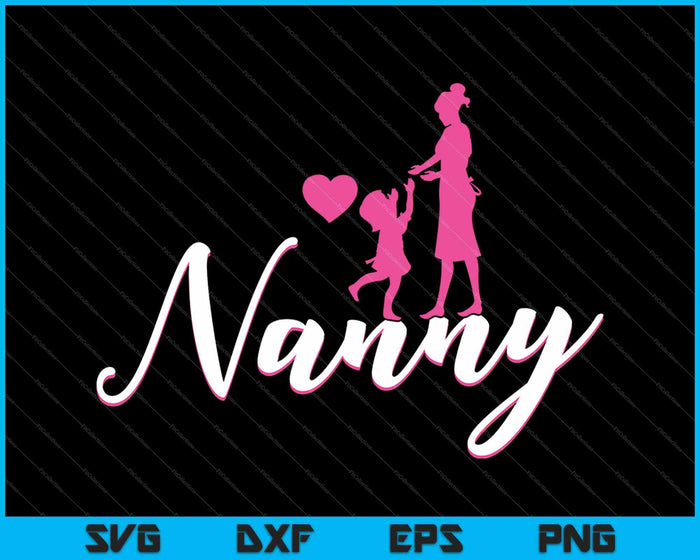 Nanny SVG PNG snijden afdrukbare bestanden