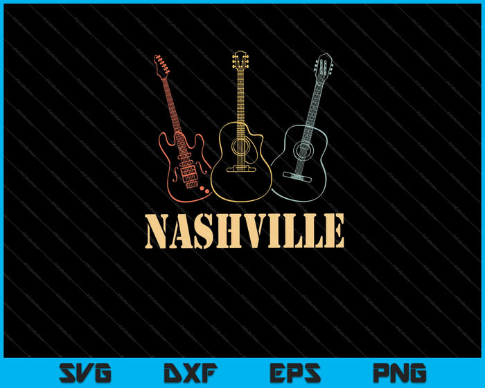 Nashville Tennessee Country Music City Souvenir Svg Cutting Printable Files