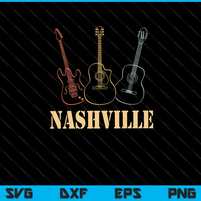 Nashville Tennessee Country Music City Souvenir Svg Cutting Printable Files