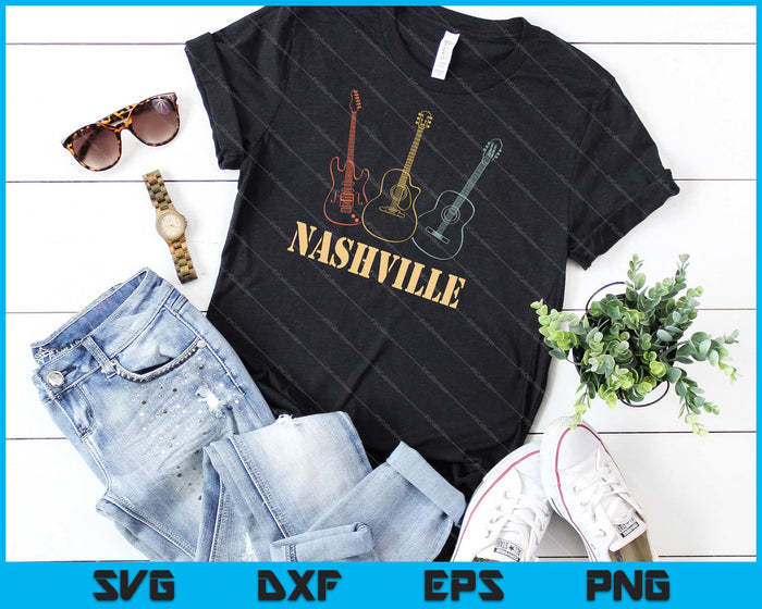 Nashville Tennessee Country Music City Souvenir Svg Cutting Printable Files