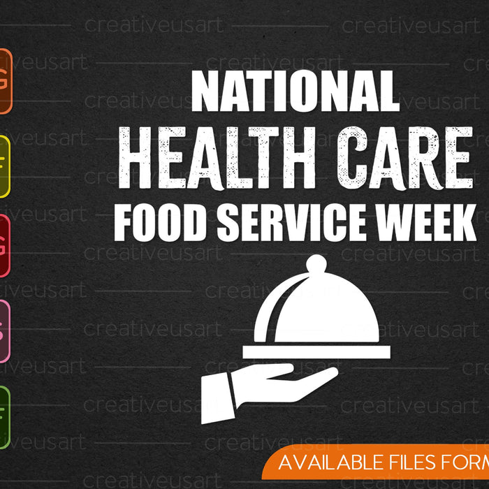 Semana Nacional del Servicio de Alimentos de Atención Médica SVG PNG Cortar archivos imprimibles 