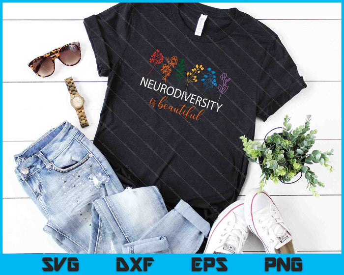 Neurodiversity is Beautiful SVG PNG Cutting Printable Files