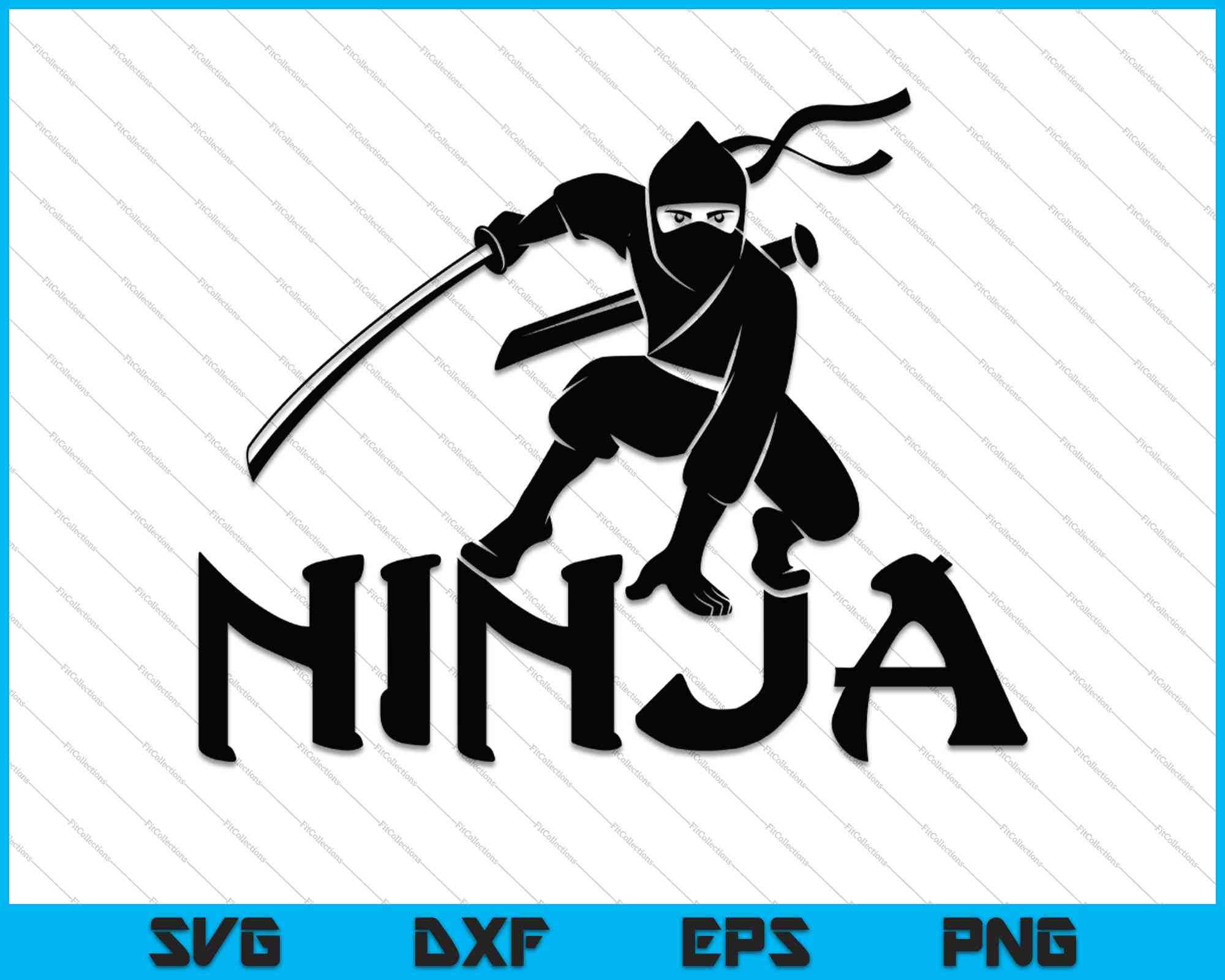 Ninja SVG PNG Cutting Printable Files – creativeusarts