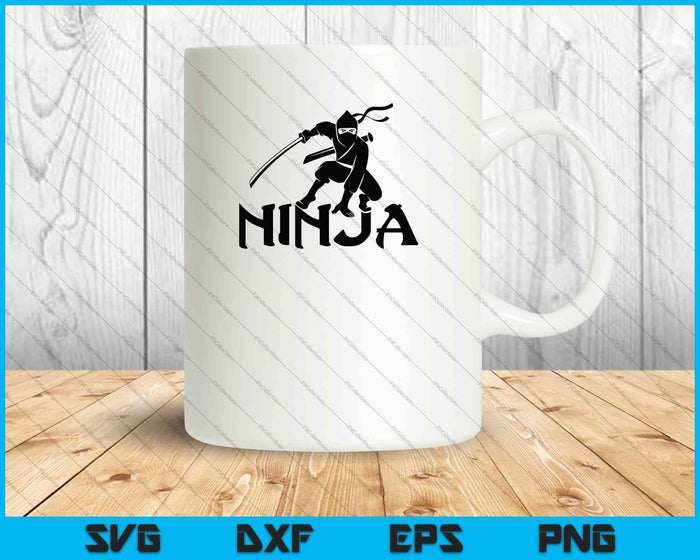 Ninja SVG PNG cortando archivos imprimibles 